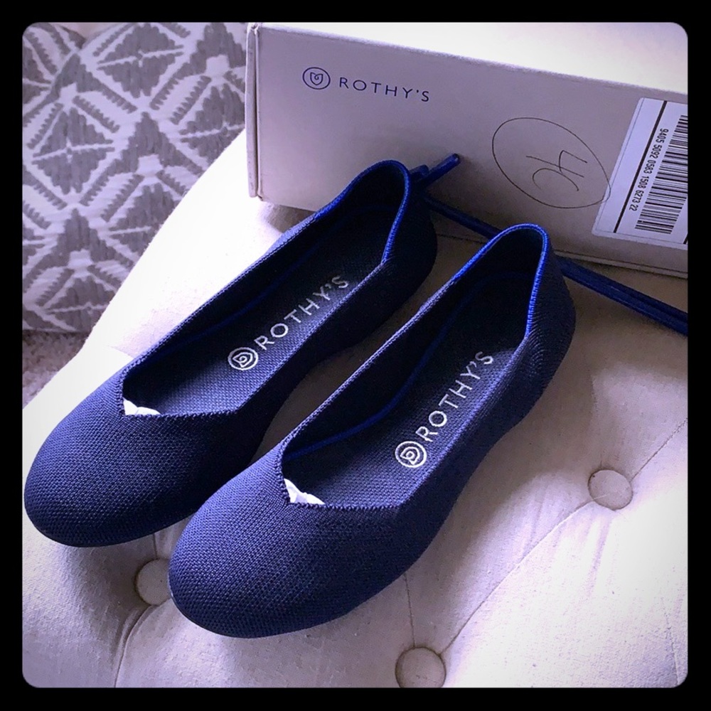 EEUC maritime navy Rothy’s flat sz 9/8.5